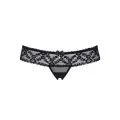 Offener Schritt Tanga Schwarz 837-Thc-1 von Obsessive