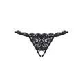 Offener Schritt Tanga Schwarz 831-Thc-1 von Obsessive