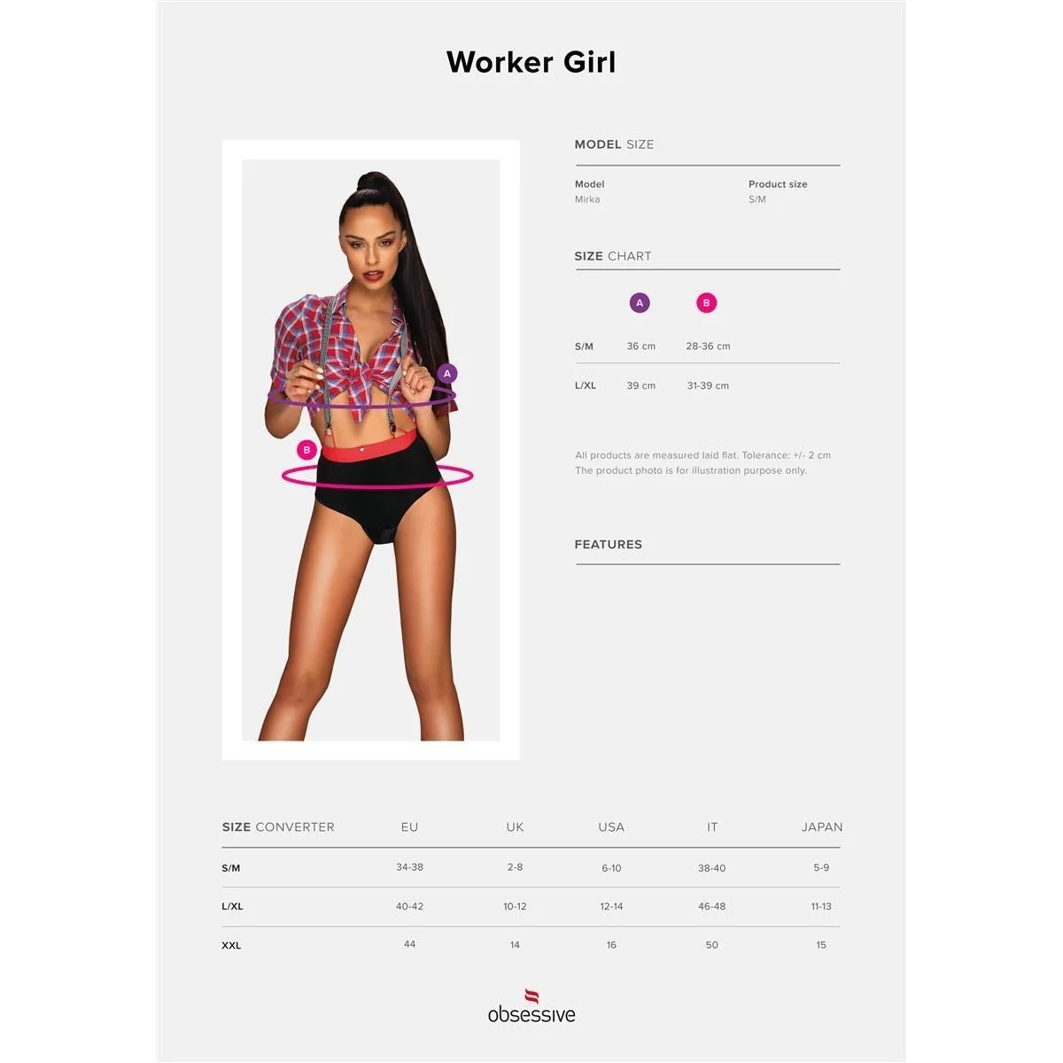 Worker Girl Kostüm von Obsessive kaufen | Fesselliebe