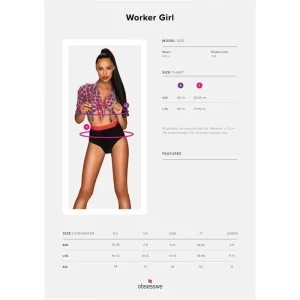 Worker Girl Kostüm von Obsessive