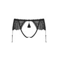 Romanesa Offener Schritt Strumpfgürtel Schwarz von Obsessive