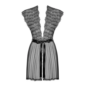 Romanesa Peignoir Schwarz von Obsessive