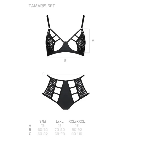 Tasmina 2er Set schwarz von Passion-Exklusiv kaufen | Fesselliebe