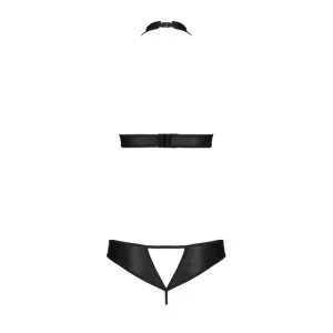 Malwia 2er Set mit offenem BH Schwarz von Passion-Exklusiv