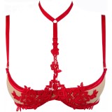 BH Rot mit Offenen Cups V-9651 von Axami | Fesselliebe.de