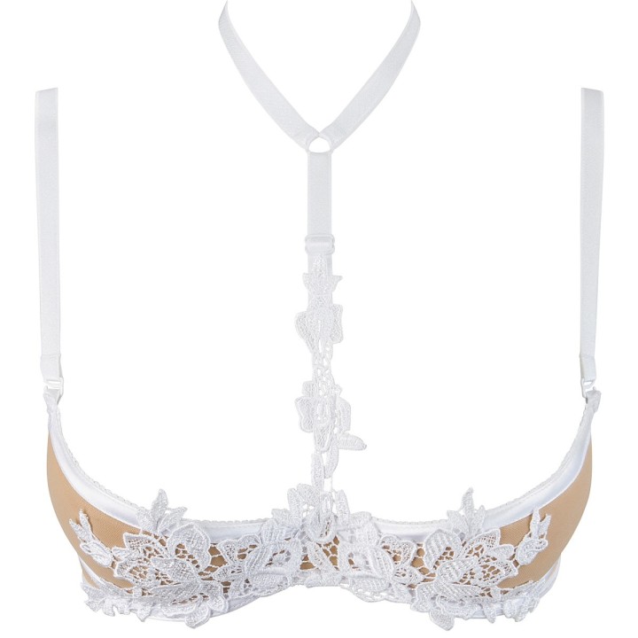 BH Weiss mit Offenen Cups V-9641 von Axami | Fesselliebe.de