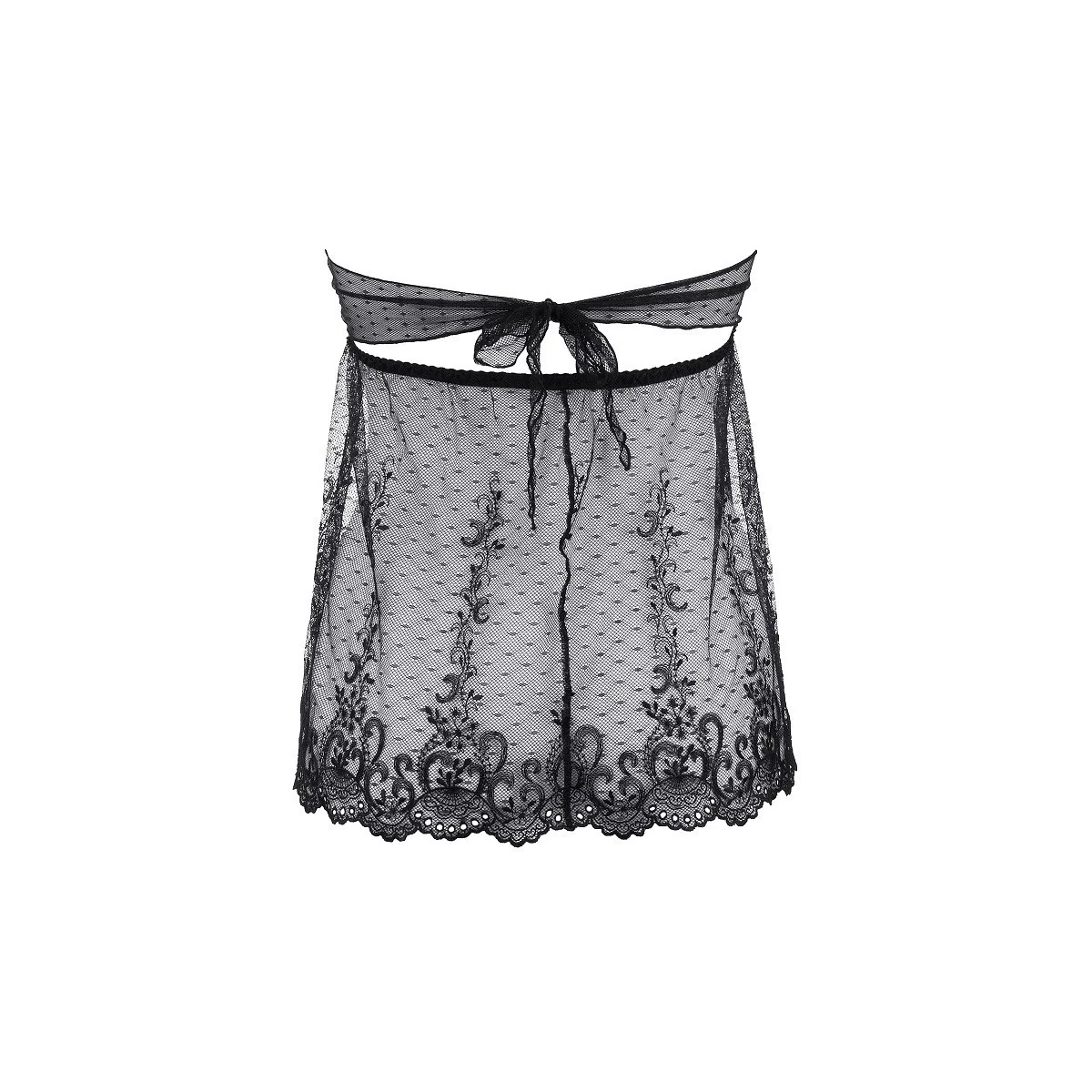 Babydoll & String schwarz V-9639 von Axami kaufen | Fesselliebe