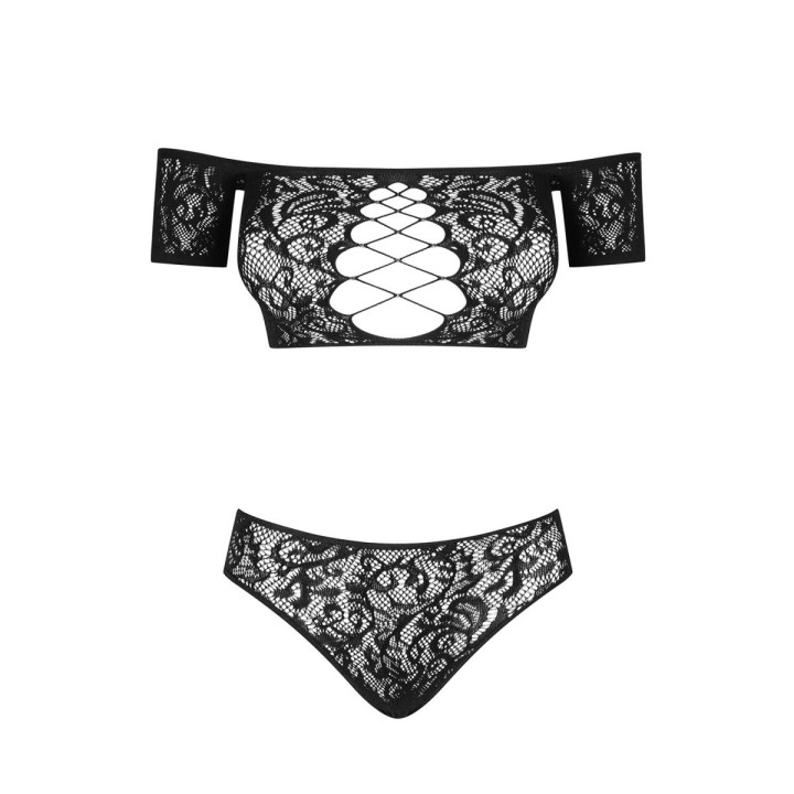 Inessita 2er Set Schwarz Size Plus von Obsessive | Fesselliebe.de