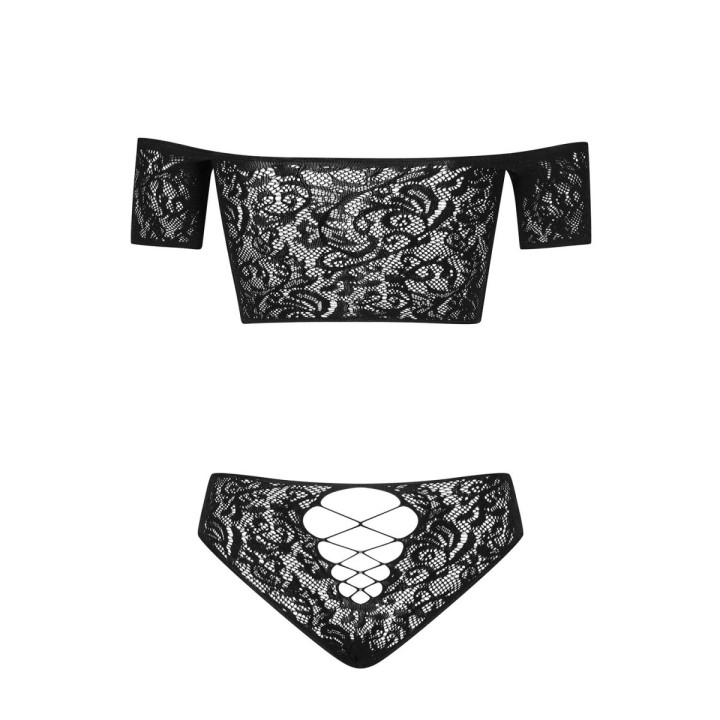 Inessita 2er Set Schwarz Size Plus von Obsessive | Fesselliebe.de