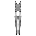 Bodystocking G321 Schwarz Size Plus von Obsessive