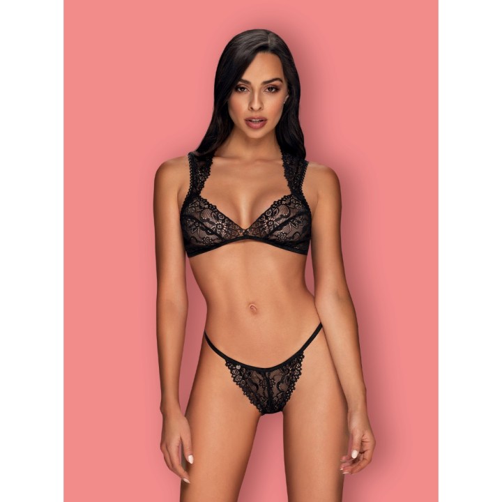 Elisetta 2er Set Schwarz von Obsessive | Fesselliebe.de