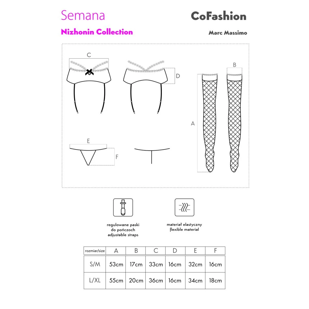 Semana Strumpfgürtel Schwarz von CoFashion Lingerie kaufen | Fesselliebe