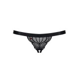 Offener Schritt Tanga Schwarz 828-Thc-1 von Obsessive | Fesselliebe.de