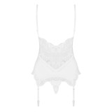 Korsett & Tanga Weiss 810-Cor-2 von Obsessive | Fesselliebe.de