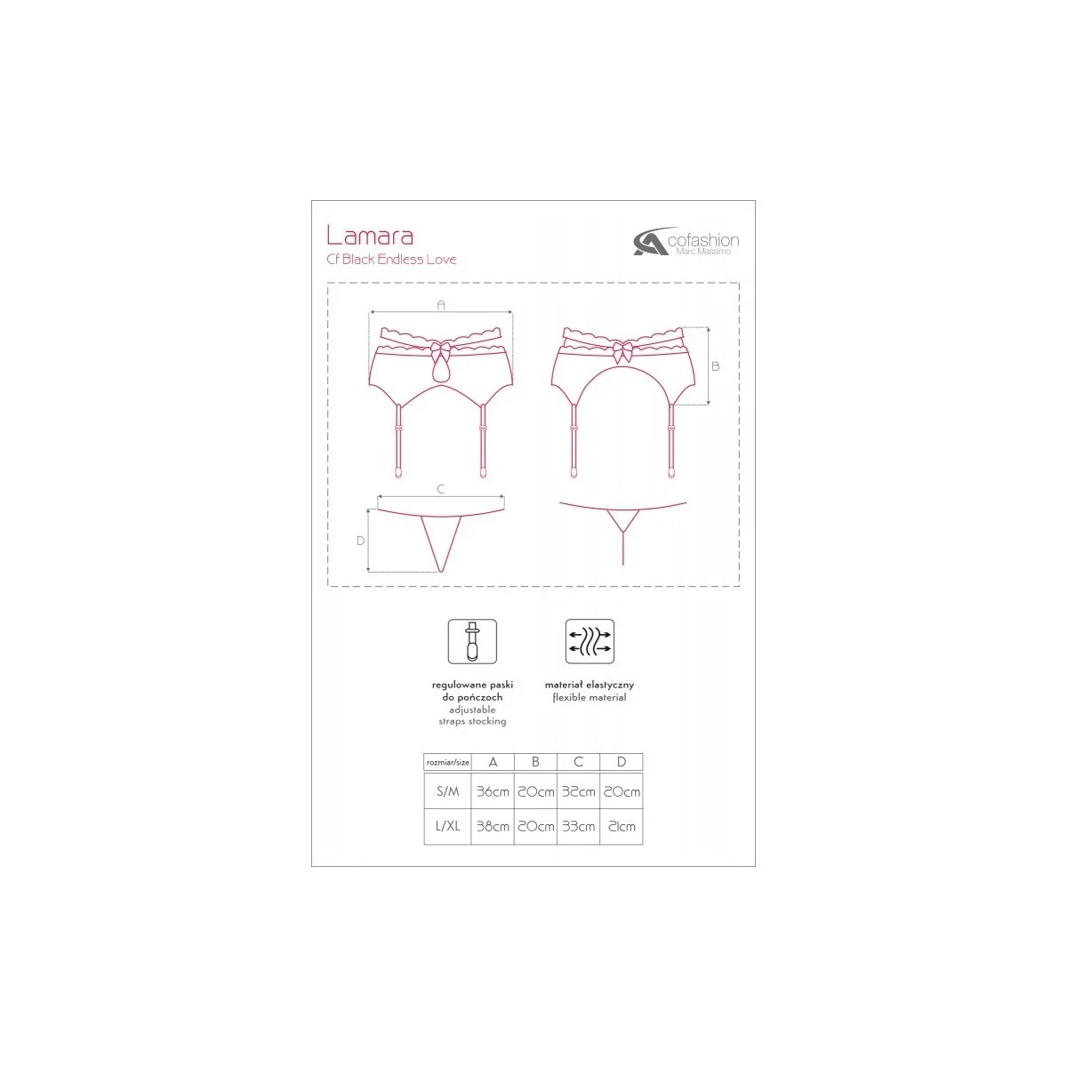 Lamara Strumpfgürtel Schwarz von Cofashion Lingerie | Fesselliebe.de