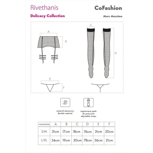 Rivethanis Set Schwarz von CoFashion Lingerie kaufen | Fesselliebe