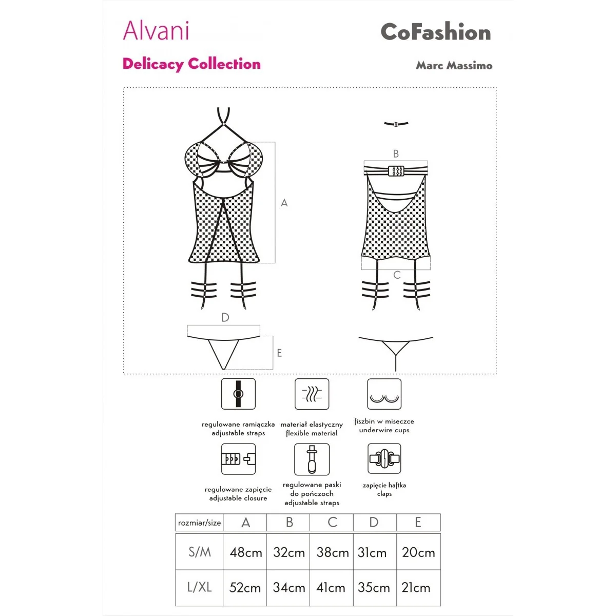 Alvani Strapscorsage Schwarz von CoFashion Lingerie kaufen | Fesselliebe