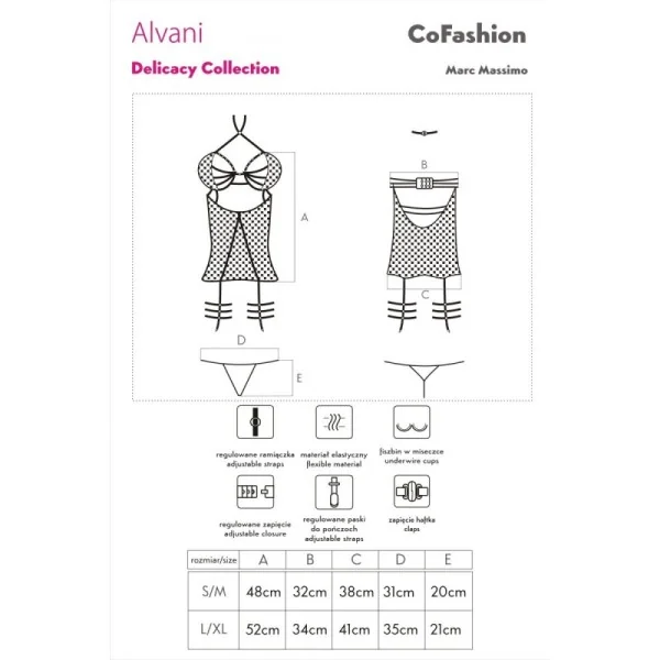 Alvani Strapscorsage Schwarz von CoFashion Lingerie kaufen | Fesselliebe