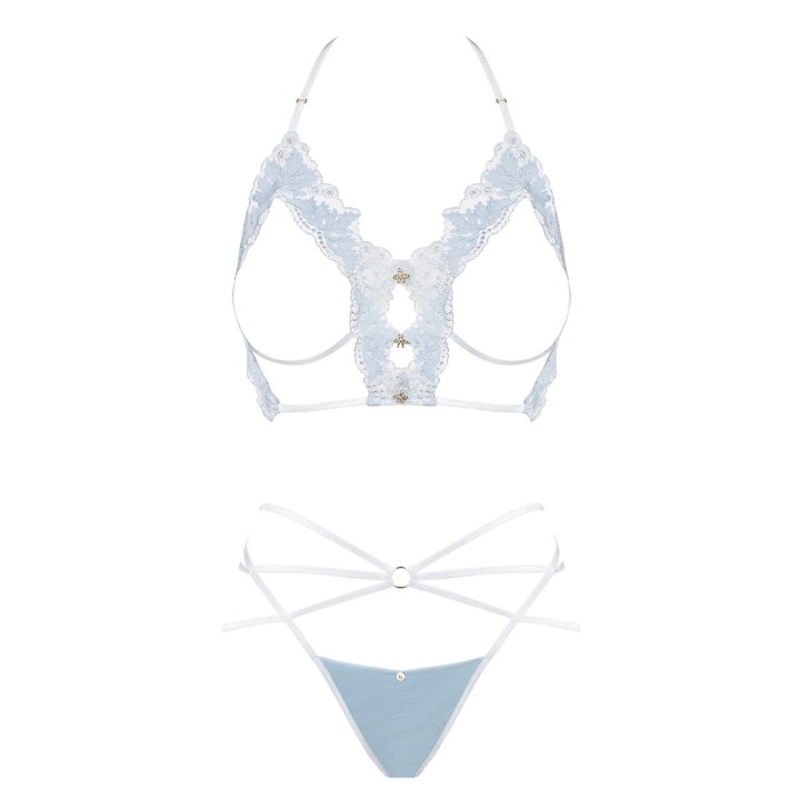 Deilana 2er Set Blau mit Offenen Cups von Obsessive | Fesselliebe.de