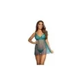 Babydoll & String Grün V-9709 von Axami