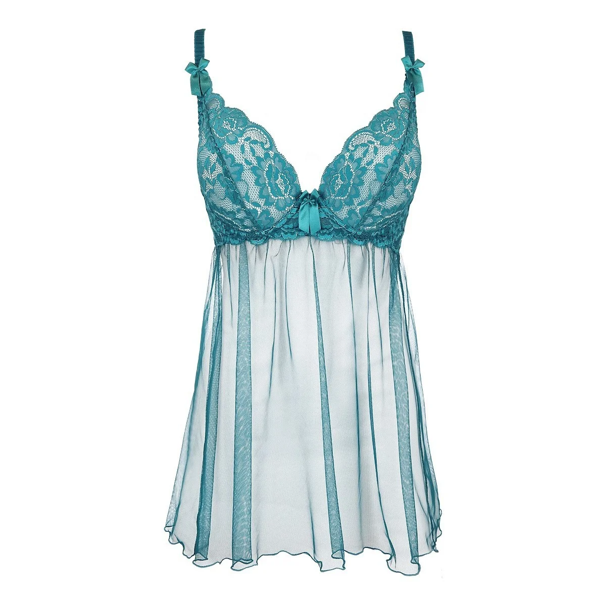 Babydoll & String grün V-9709 von Axami kaufen | Fesselliebe