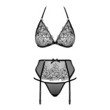 Uniquella 3er Set Schwarz von Obsessive | Fesselliebe.de