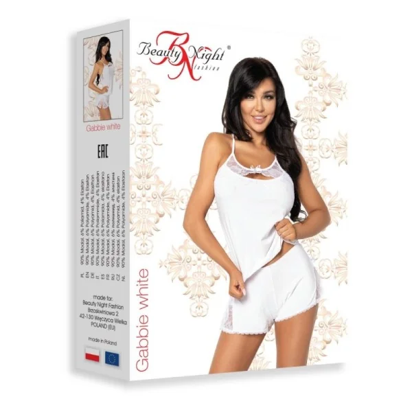 Gabbie Top & Shorts weiß von Beauty Night Fashion kaufen | Fesselliebe
