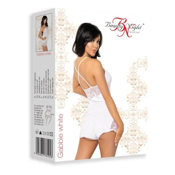 Gabbie Top & Shorts weiß von Beauty Night Fashion kaufen | Fesselliebe