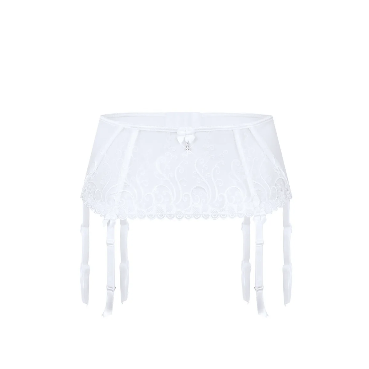 Anuk Strumpfgürtel Weiss von Róza kaufen | Fesselliebe