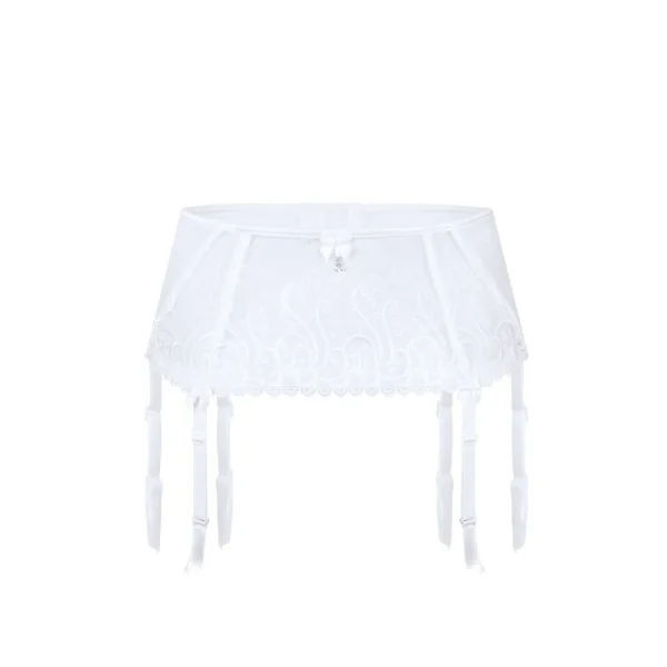 Anuk Strumpfgürtel Weiss von Róza kaufen | Fesselliebe