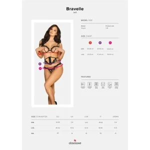 Bravelle 3er Set Schwarz von Obsessive