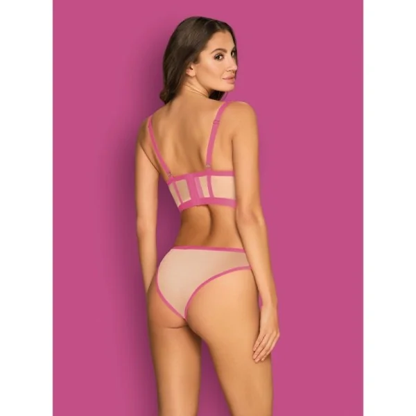 Nudelia Top & Höschen Pink von Obsessive | Fesselliebe.de