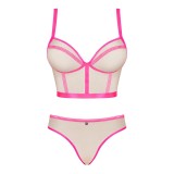 Nudelia Top & Höschen Pink von Obsessive | Fesselliebe.de