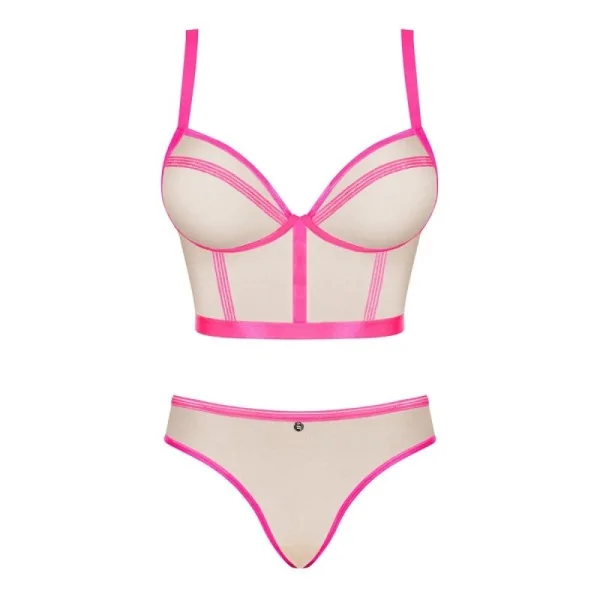 Nudelia Top & Höschen Pink von Obsessive kaufen | Fesselliebe