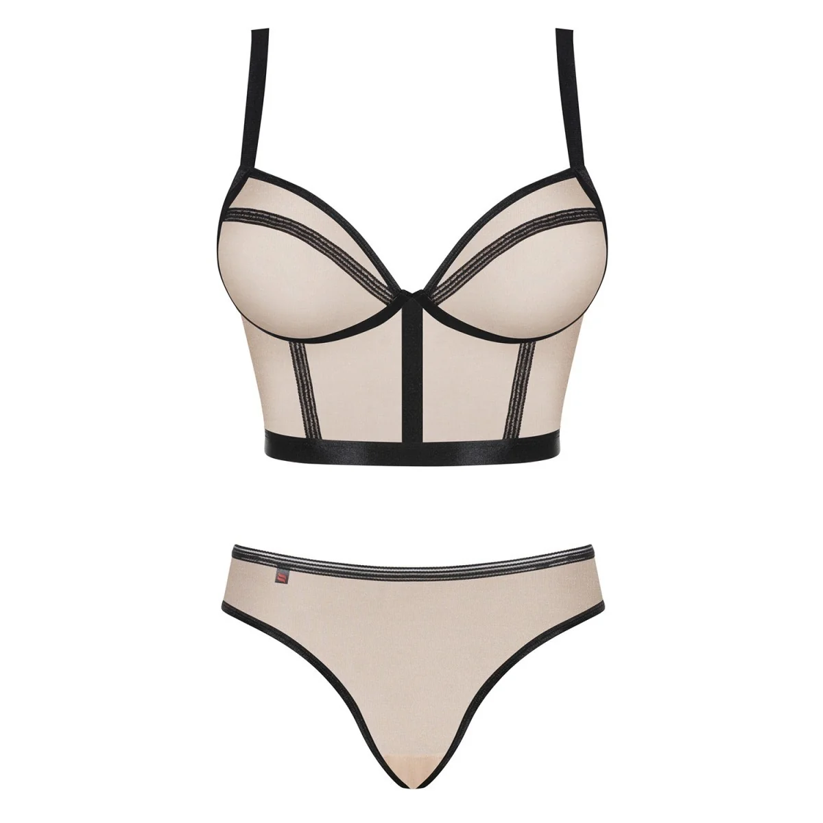 Nudelia Top & Höschen Nude von Obsessive kaufen | Fesselliebe