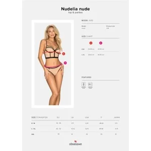 Nudelia Top & Höschen Nude von Obsessive