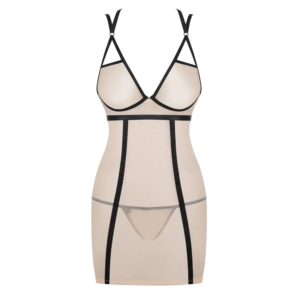 Nudelia Chemise & Tanga Nude von Obsessive kaufen | Fesselliebe