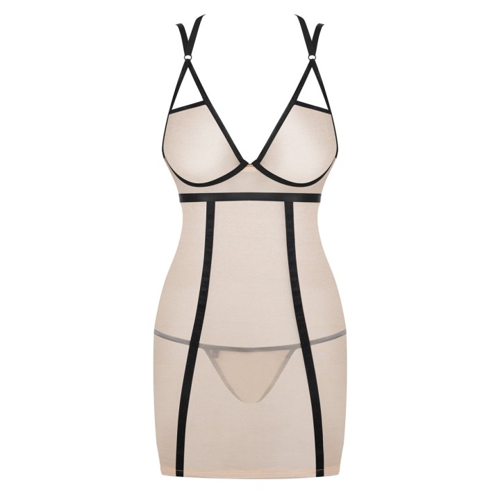 Nudelia Chemise & Tanga Nude von Obsessive | Fesselliebe.de