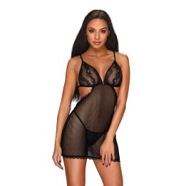 Millagro Chemise & Tanga Schwarz von Obsessive | Fesselliebe.de