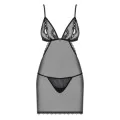 Millagro Chemise & Tanga Schwarz von Obsessive
