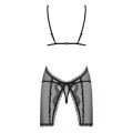 Millagro Chemise & Tanga Schwarz von Obsessive