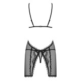 Millagro Chemise & Tanga Schwarz von Obsessive | Fesselliebe.de