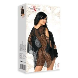 Sissy Peignoir & Tanga Schwarz von Beauty Night Fashion