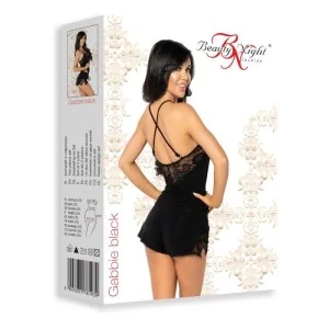 Gabbie Top & Shorts Schwarz von Beauty Night Fashion