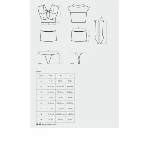 Student 4er Kostüm Weiss-Rot von Obsessive