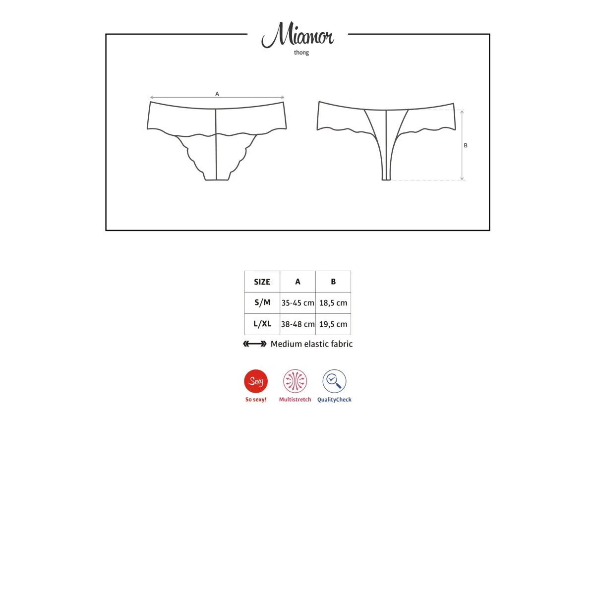 Miamor Tanga schwarz von Obsessive kaufen | Fesselliebe