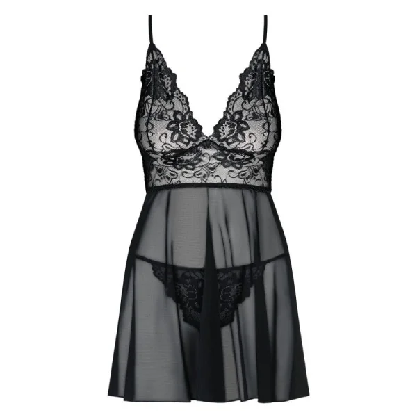 Idillia Babydoll & Tanga schwarz von Obsessive kaufen | Fesselliebe