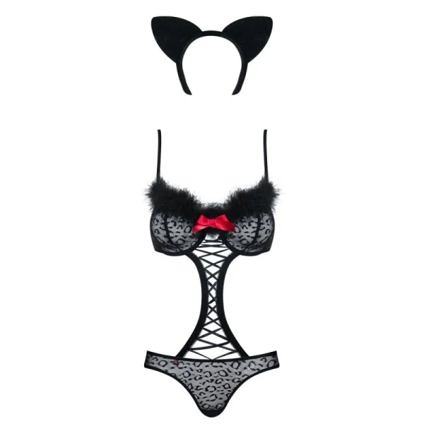 Gepardina 3er Kostüm schwarz von Obsessive kaufen | Fesselliebe