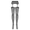 Garter Strümpfen S206 Schwarz von Obsessive