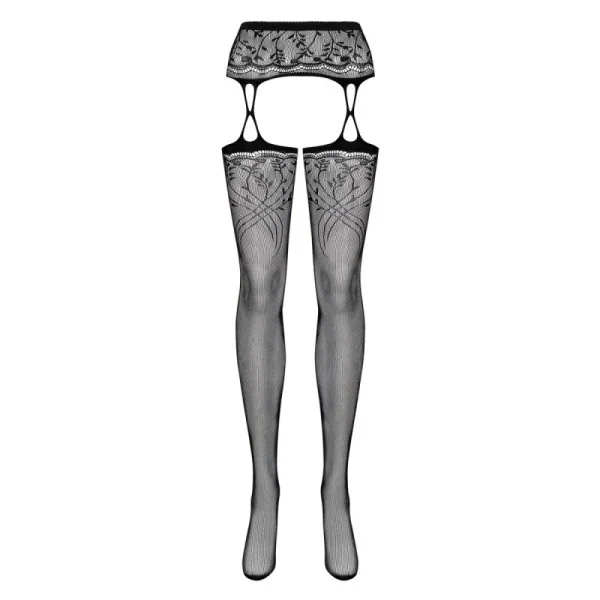 Garter Strümpfen S206 Schwarz von Obsessive | Fesselliebe.de